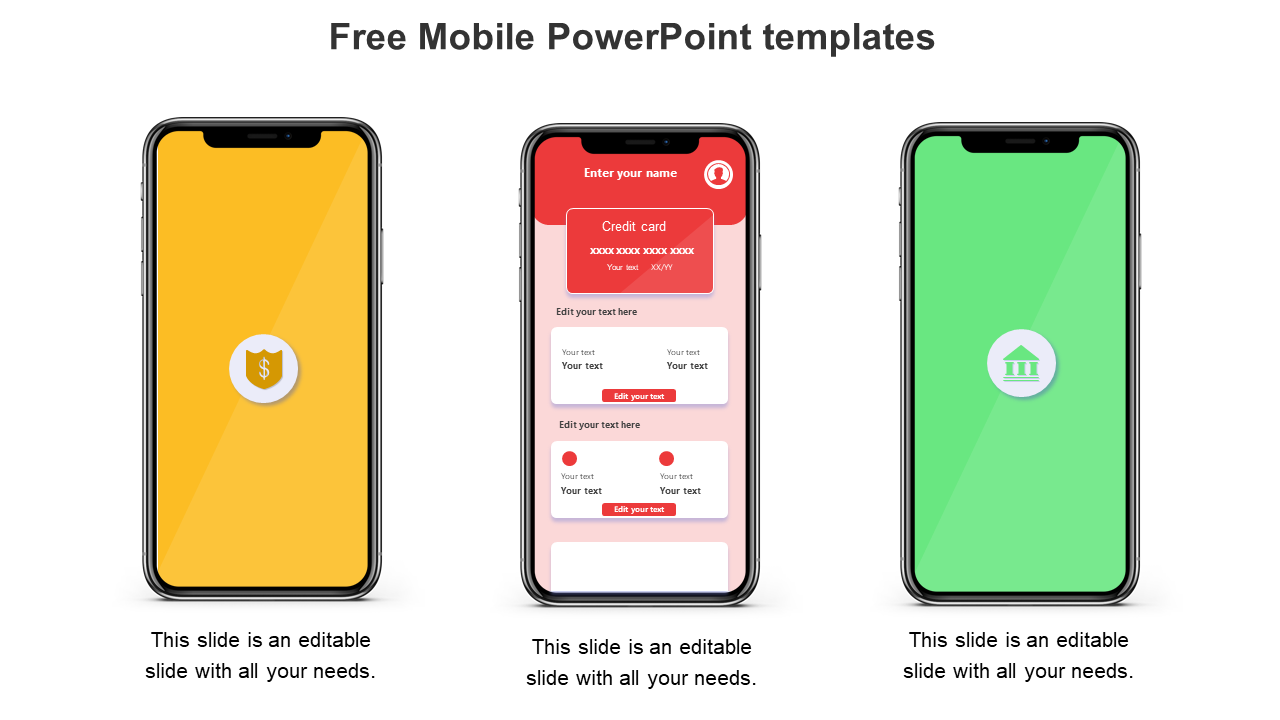 Download Free Mobile PowerPoint Templates Diagrams